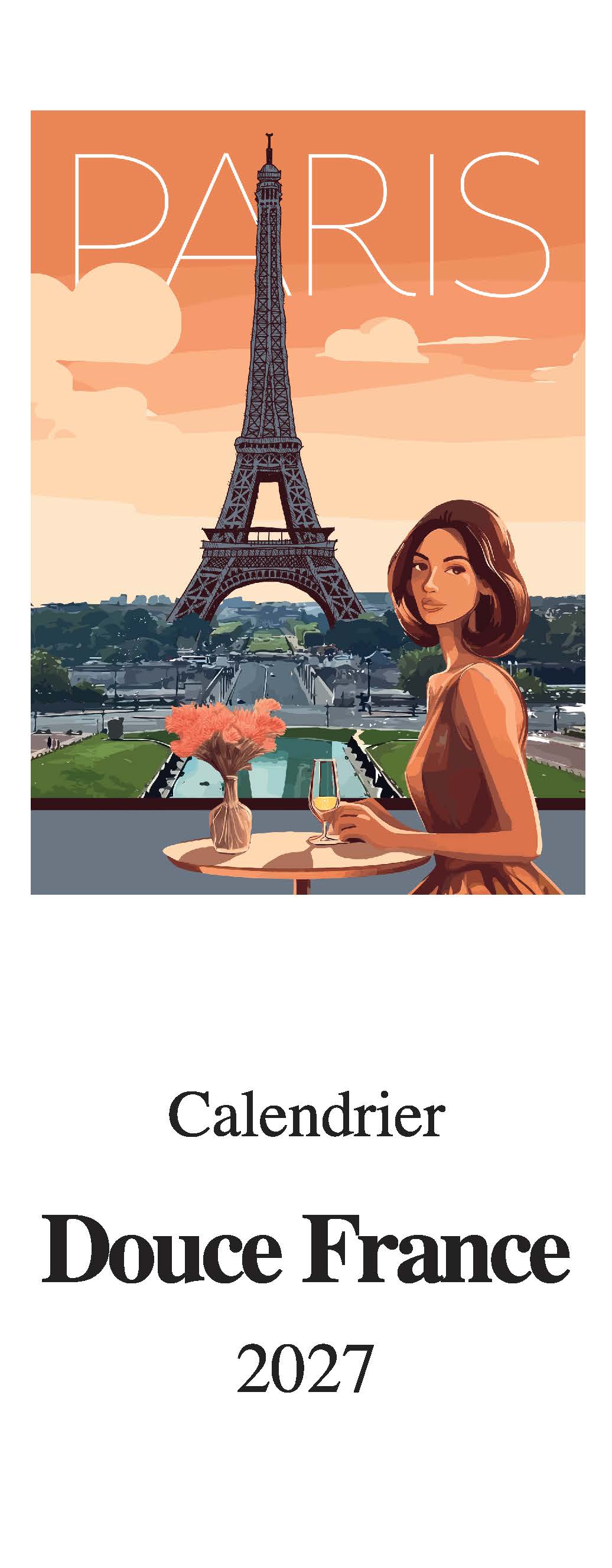 2027 Douce France - Slim Wall Calendar