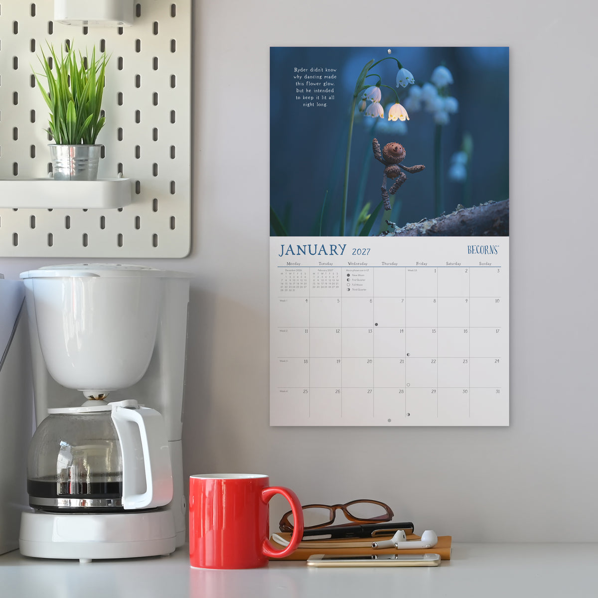 2027 Becorns The Art Of David M Bird - Horizontal Wall Calendar