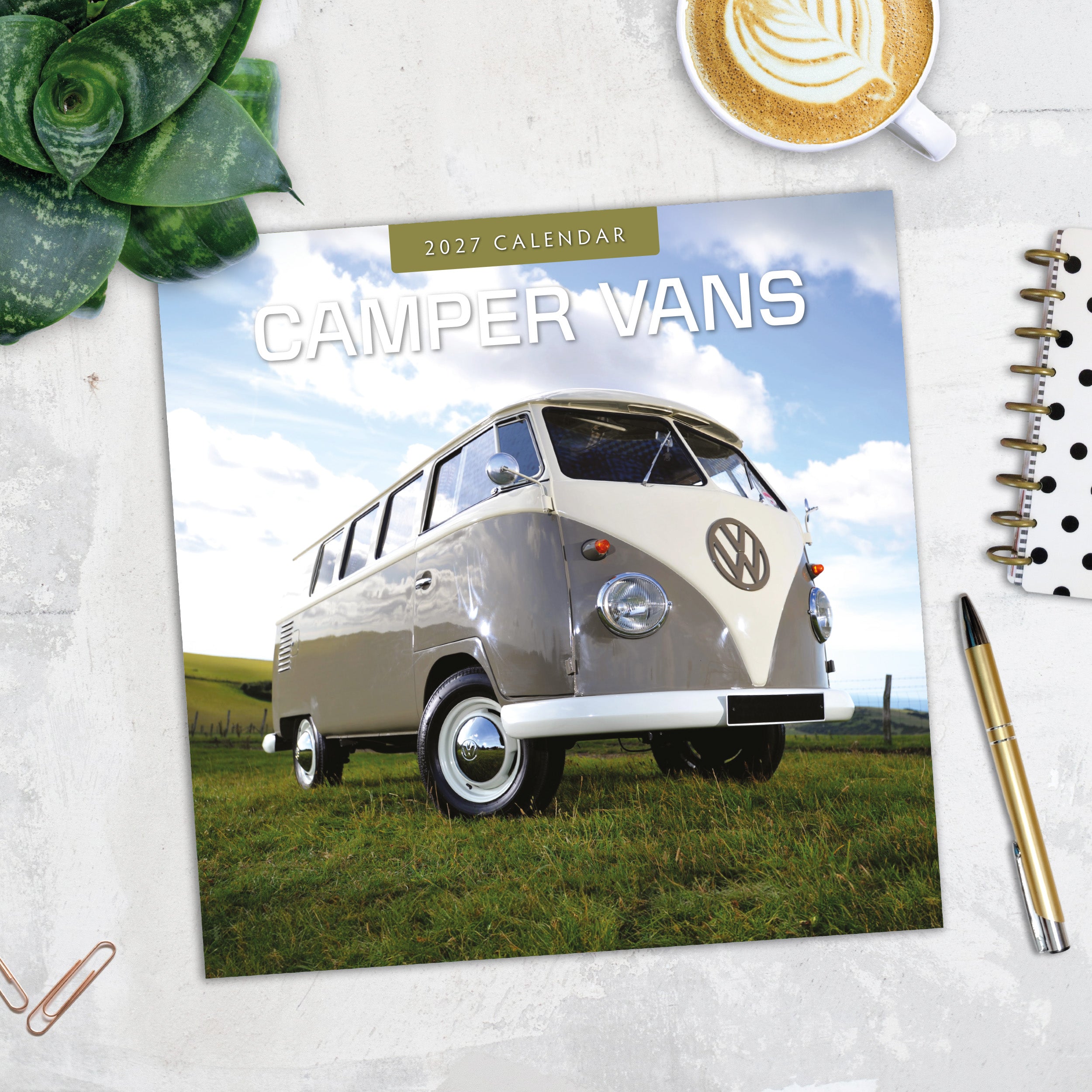 2027 Camper Vans - Square Wall Calendar