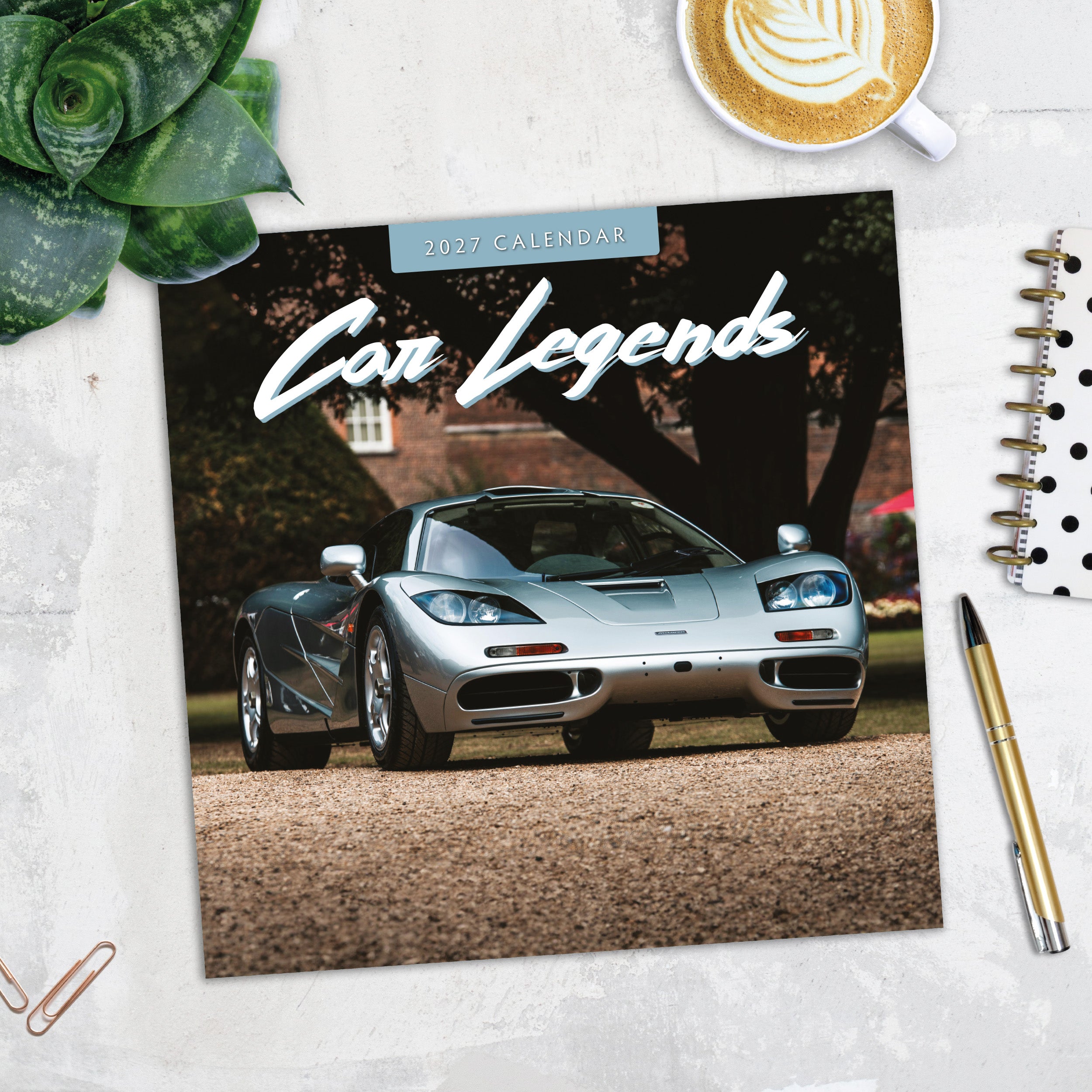 2027 Car Legends - Square Wall Calendar