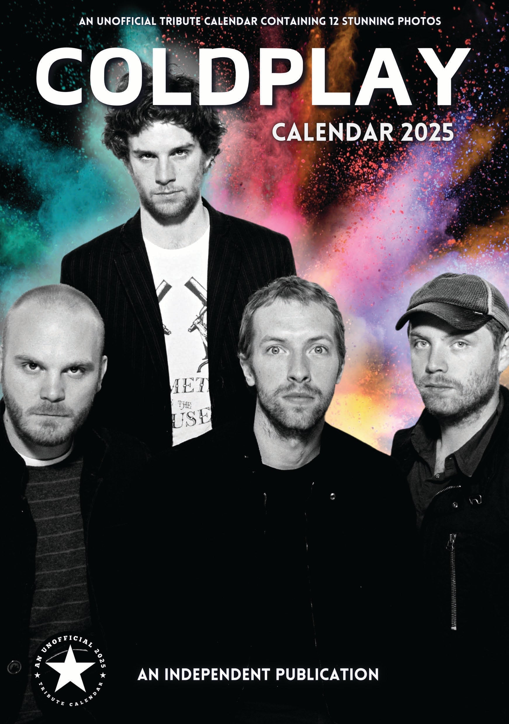 2025 Coldplay - A3 Wall Calendar