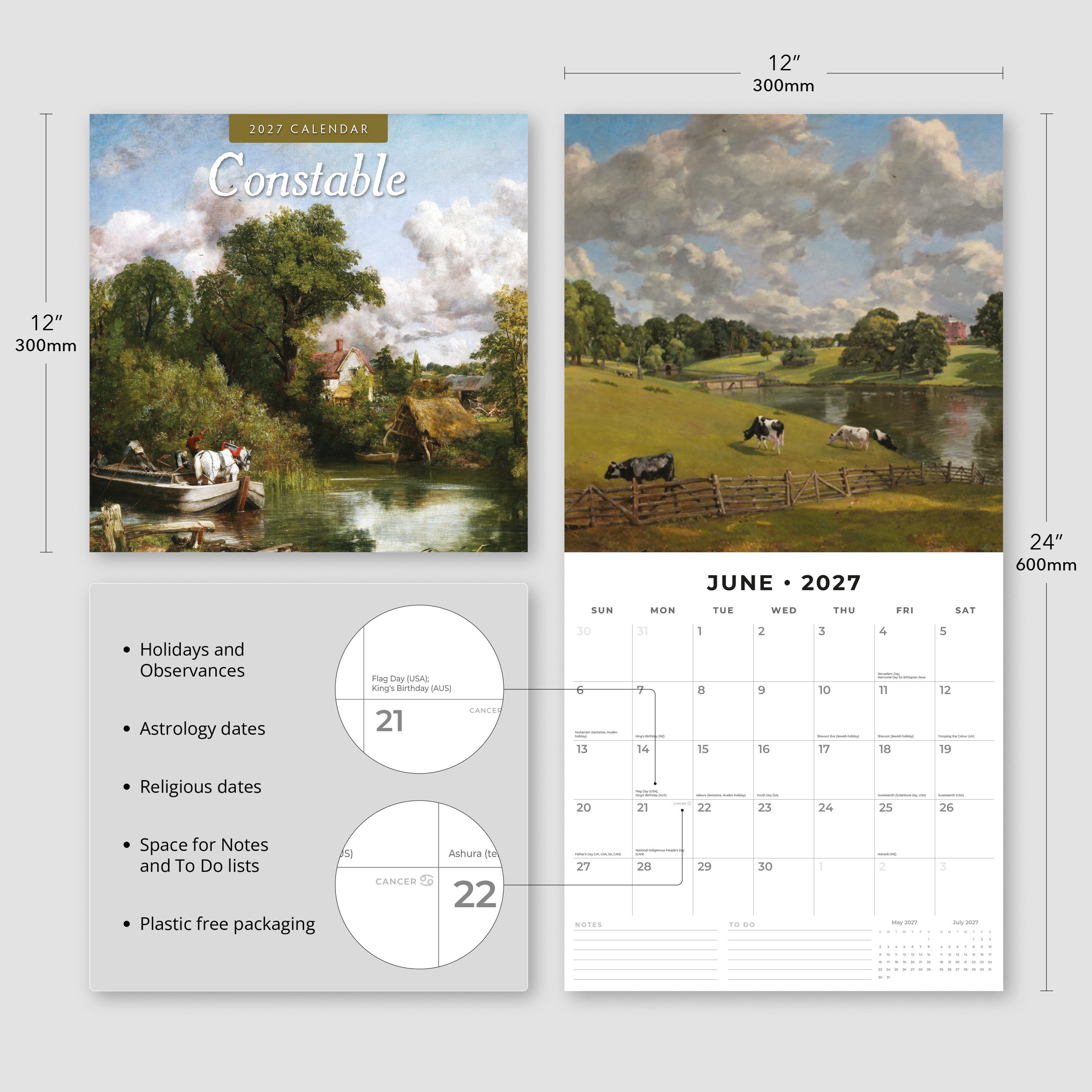 2027 Constable - Square Wall Calendar