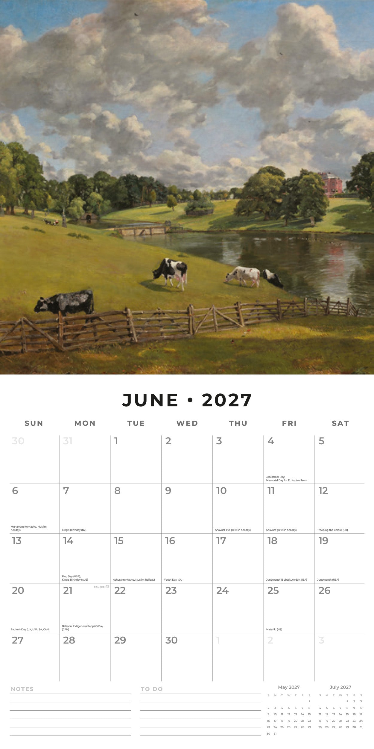 2027 Constable - Square Wall Calendar