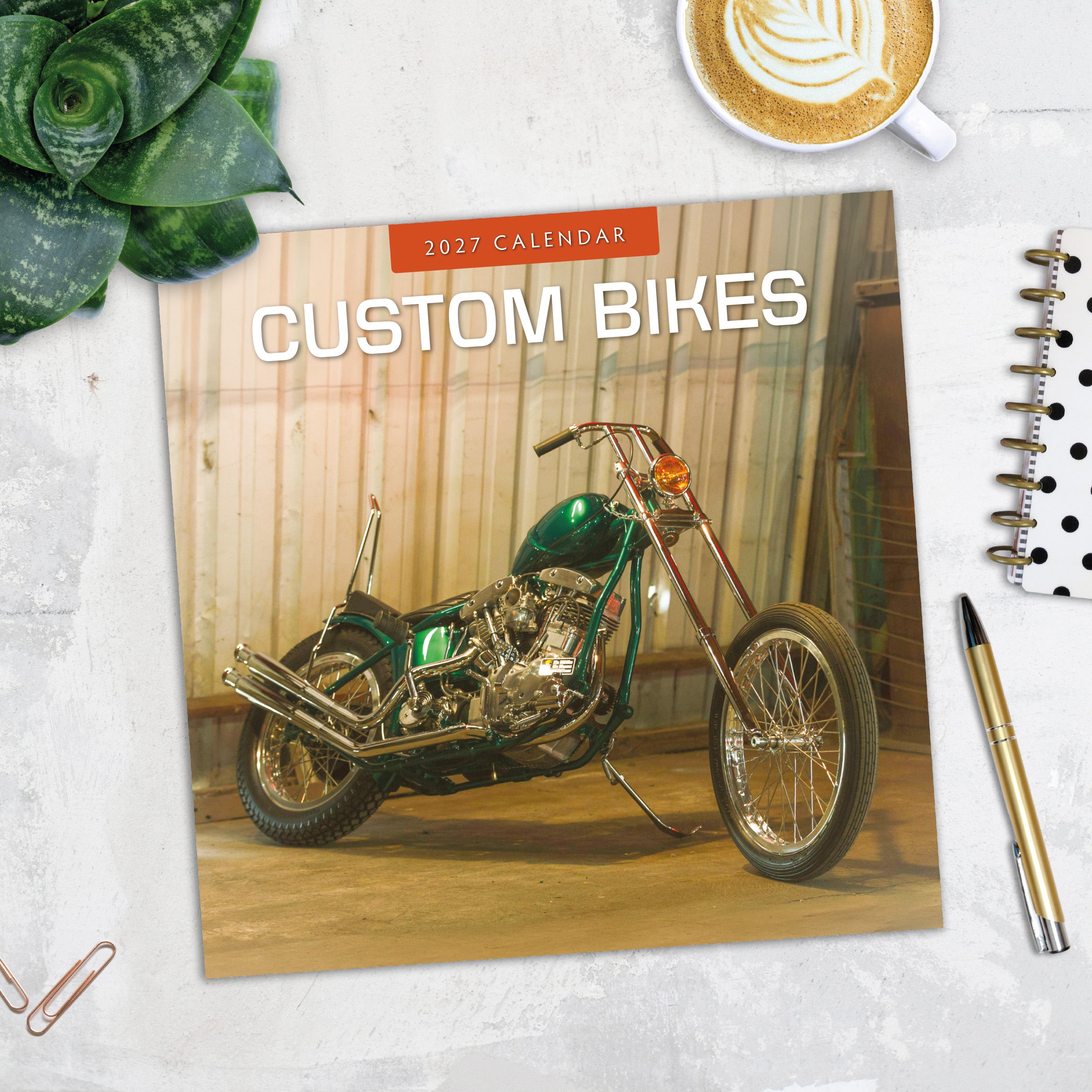 2027 Custom Bikes - Square Wall Calendar