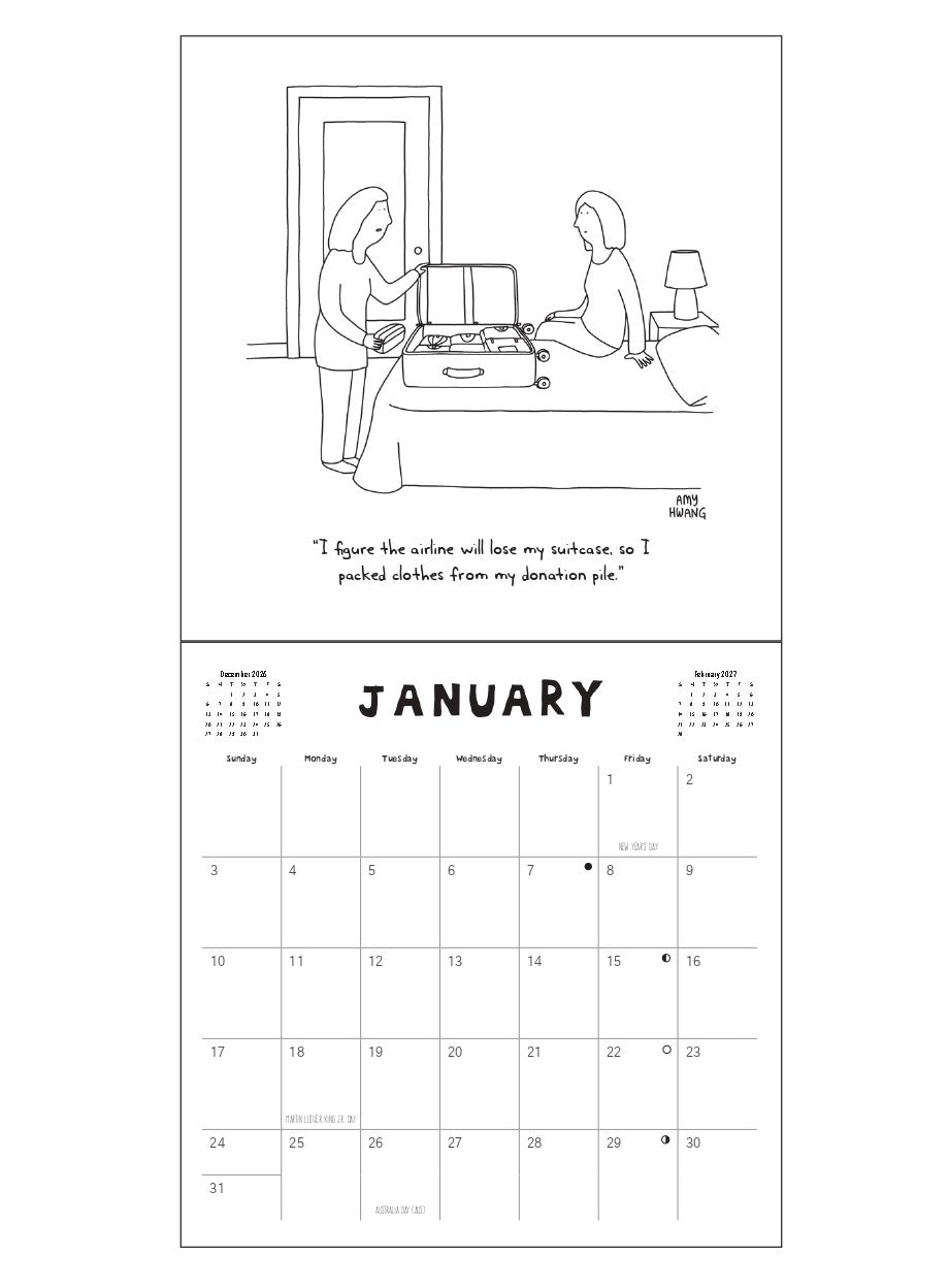 2027 Travel - Square Wall Calendar
