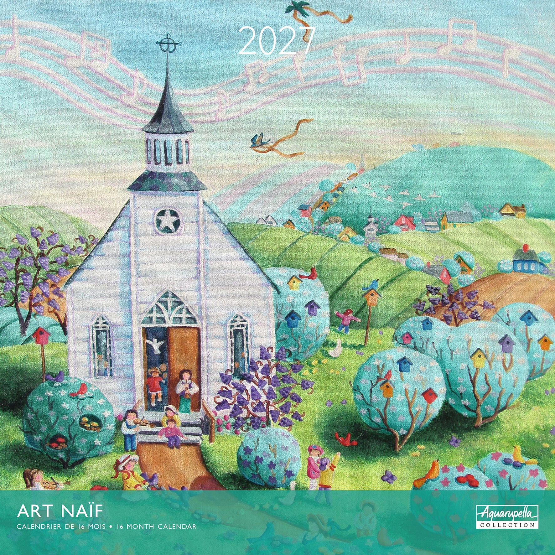 2027 Art Naïf - Square Wall Calendar