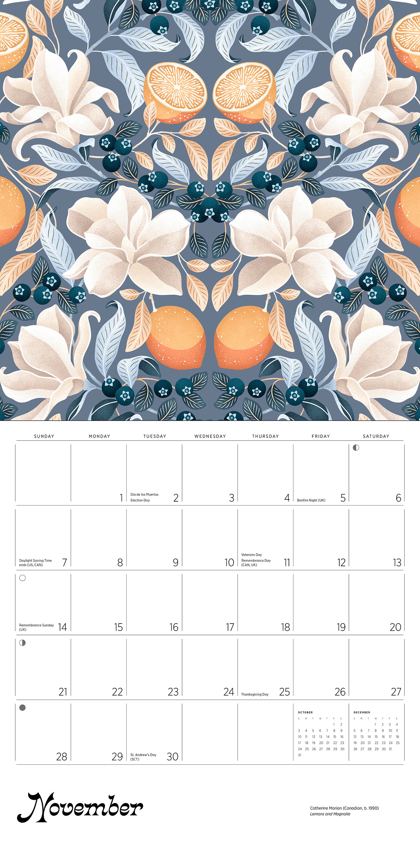 2027 Folklore and Flora - Square Wall Calendar