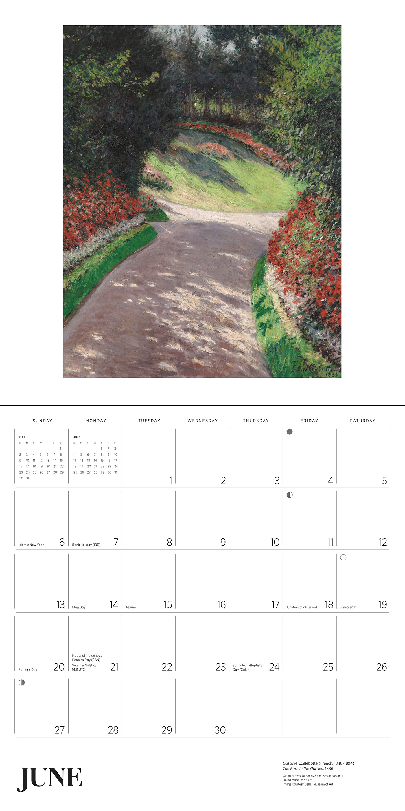 2027 Gardens of the Impressionists - Square Wall Calendar