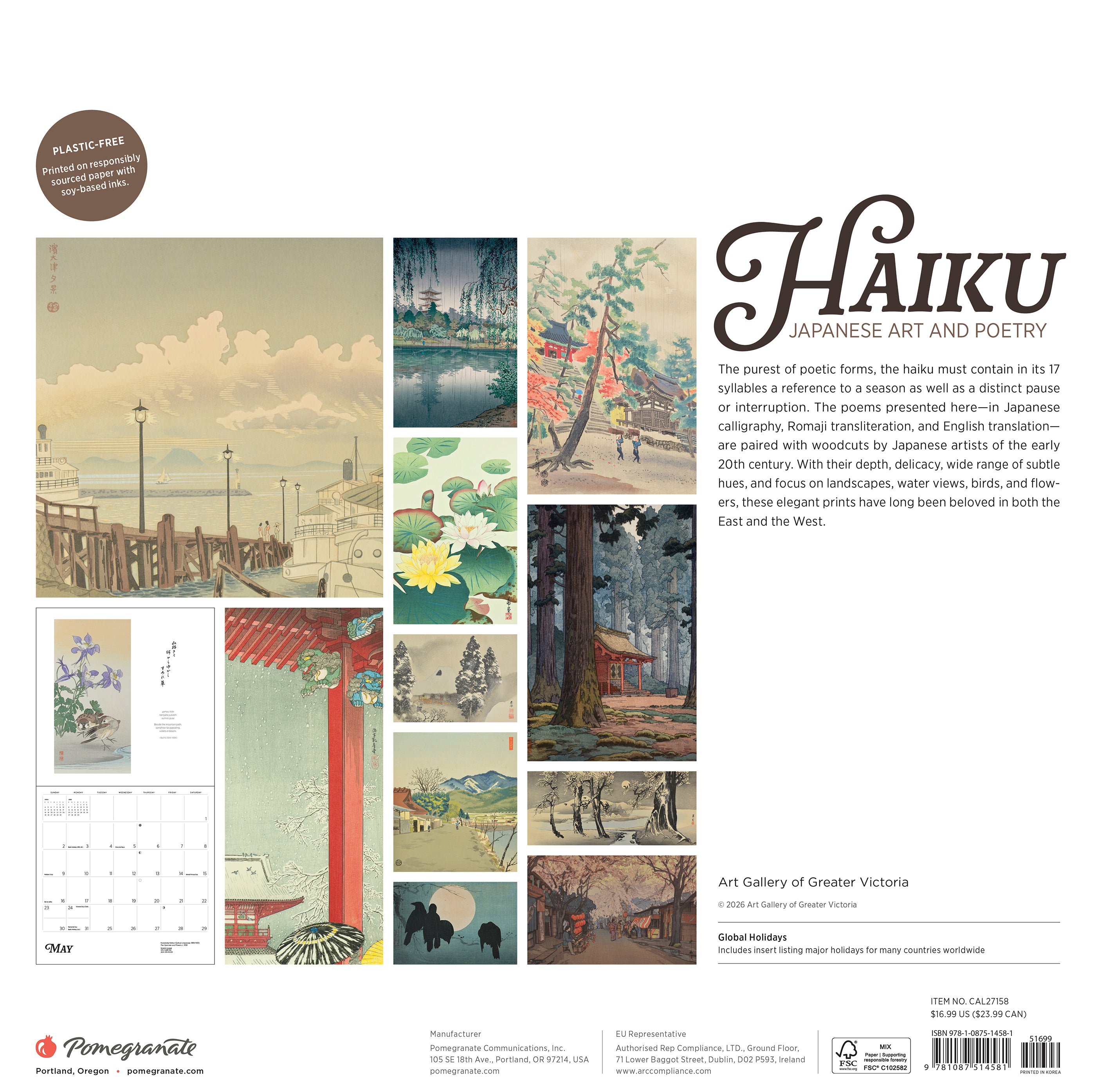 2027 Haiku - Square Wall Calendar