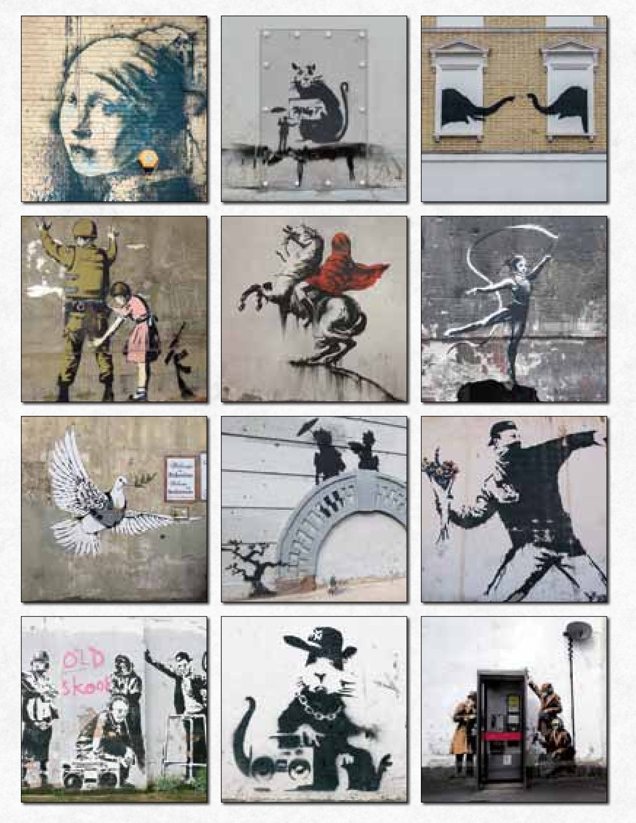 2027 Banksy - Square Wall Calendar