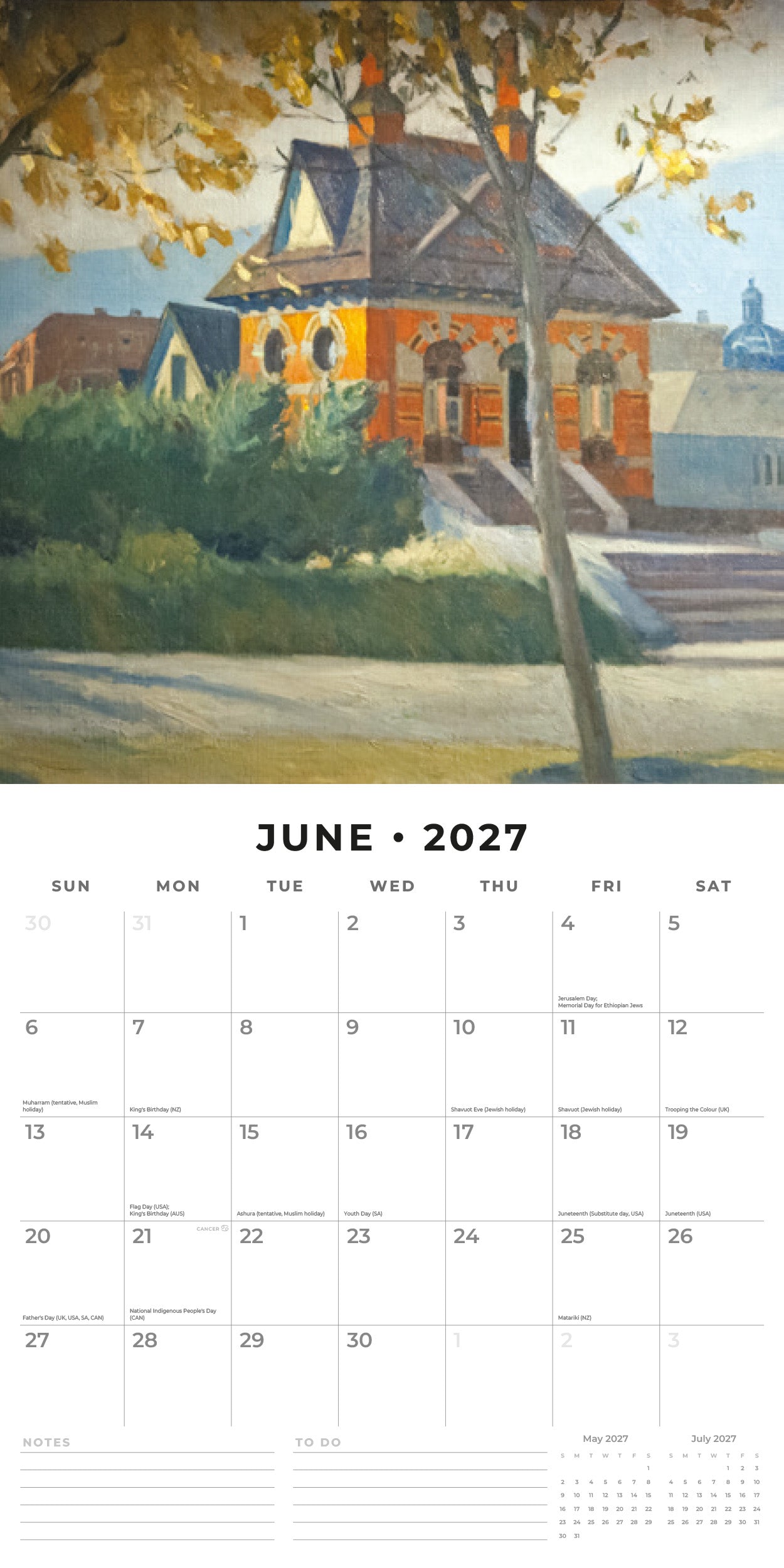 2027 Edward Hopper - Square Wall Calendar