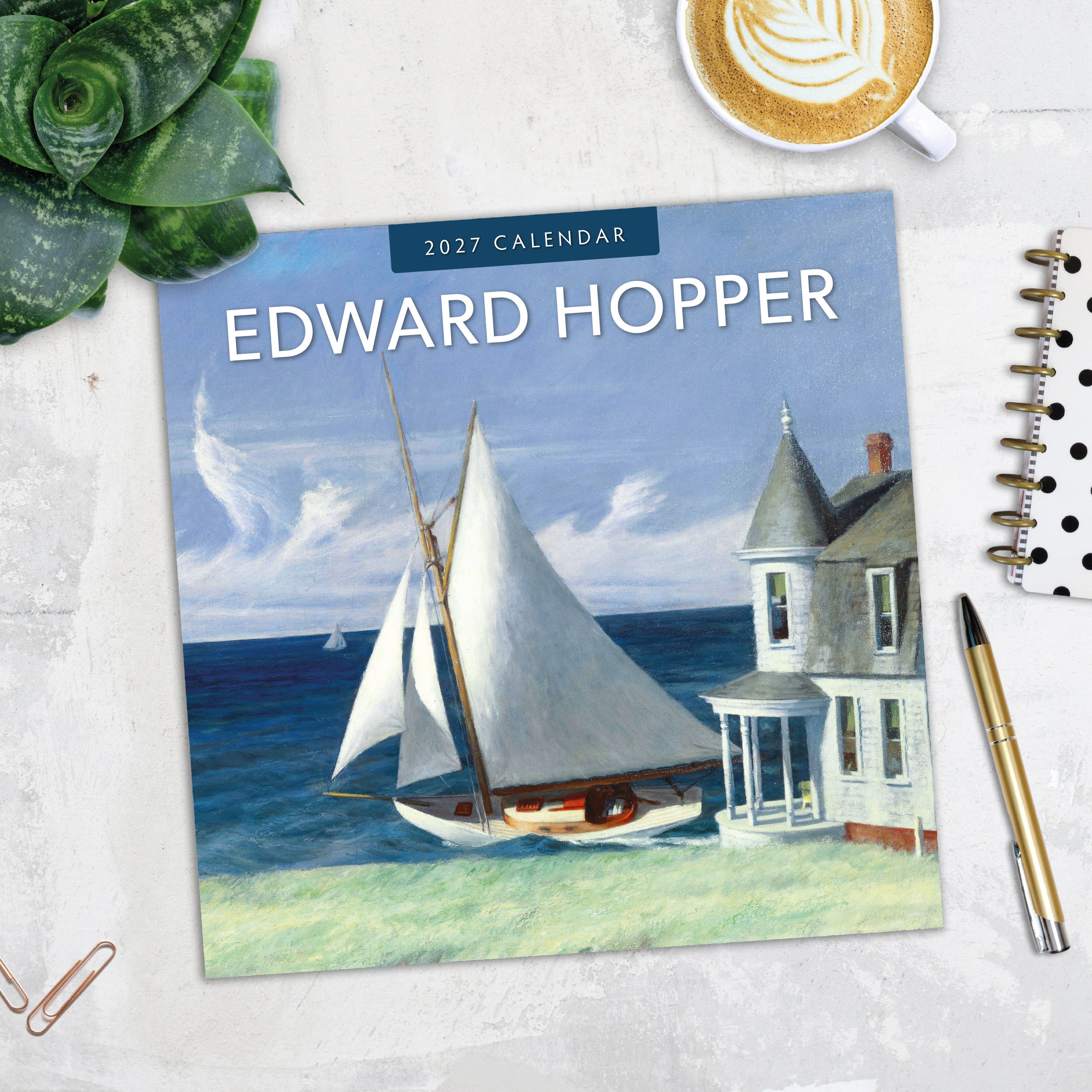2027 Edward Hopper - Square Wall Calendar