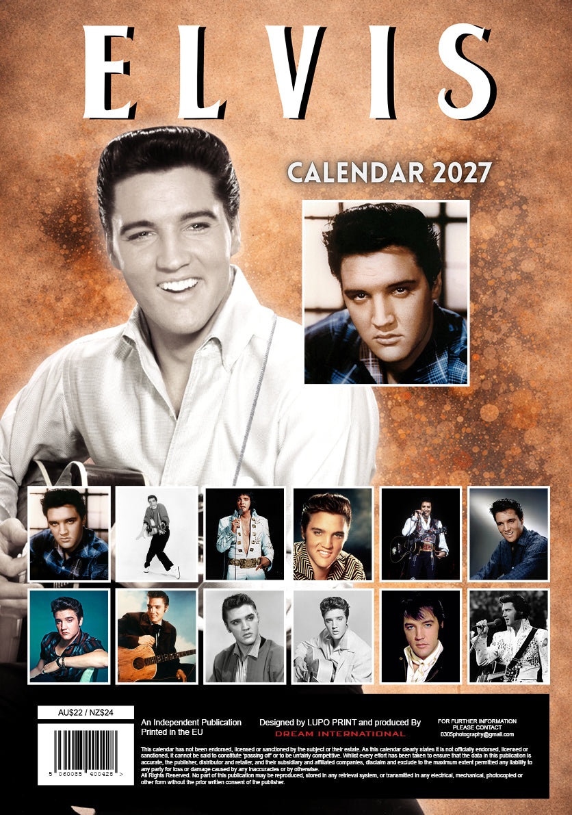 2027 Elvis - A3 Wall Calendar