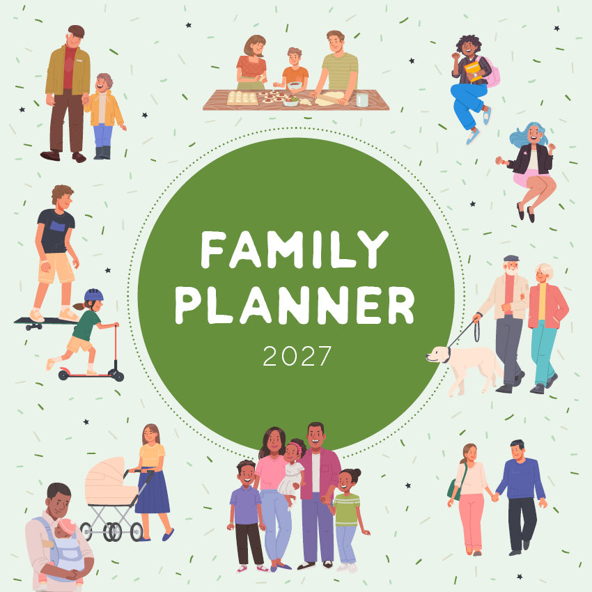 2027 Family Planner - Square Wall Calendar