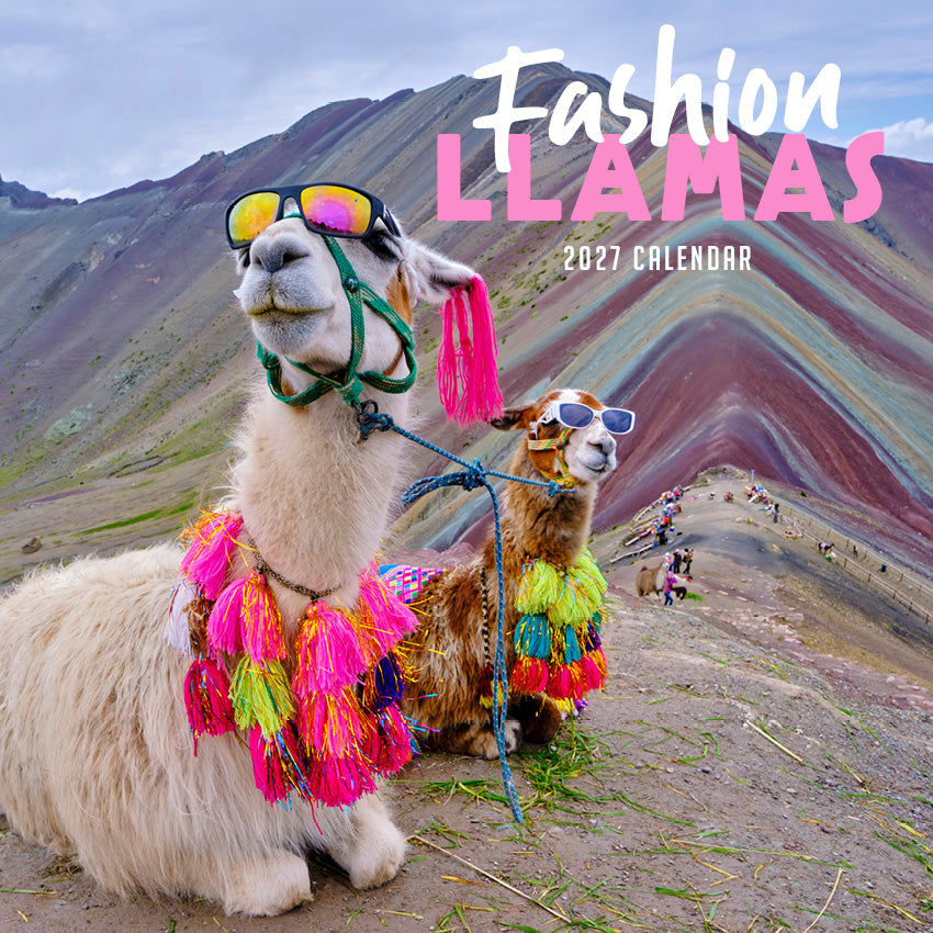 2027 Fashion Llama - Square Wall Calendar