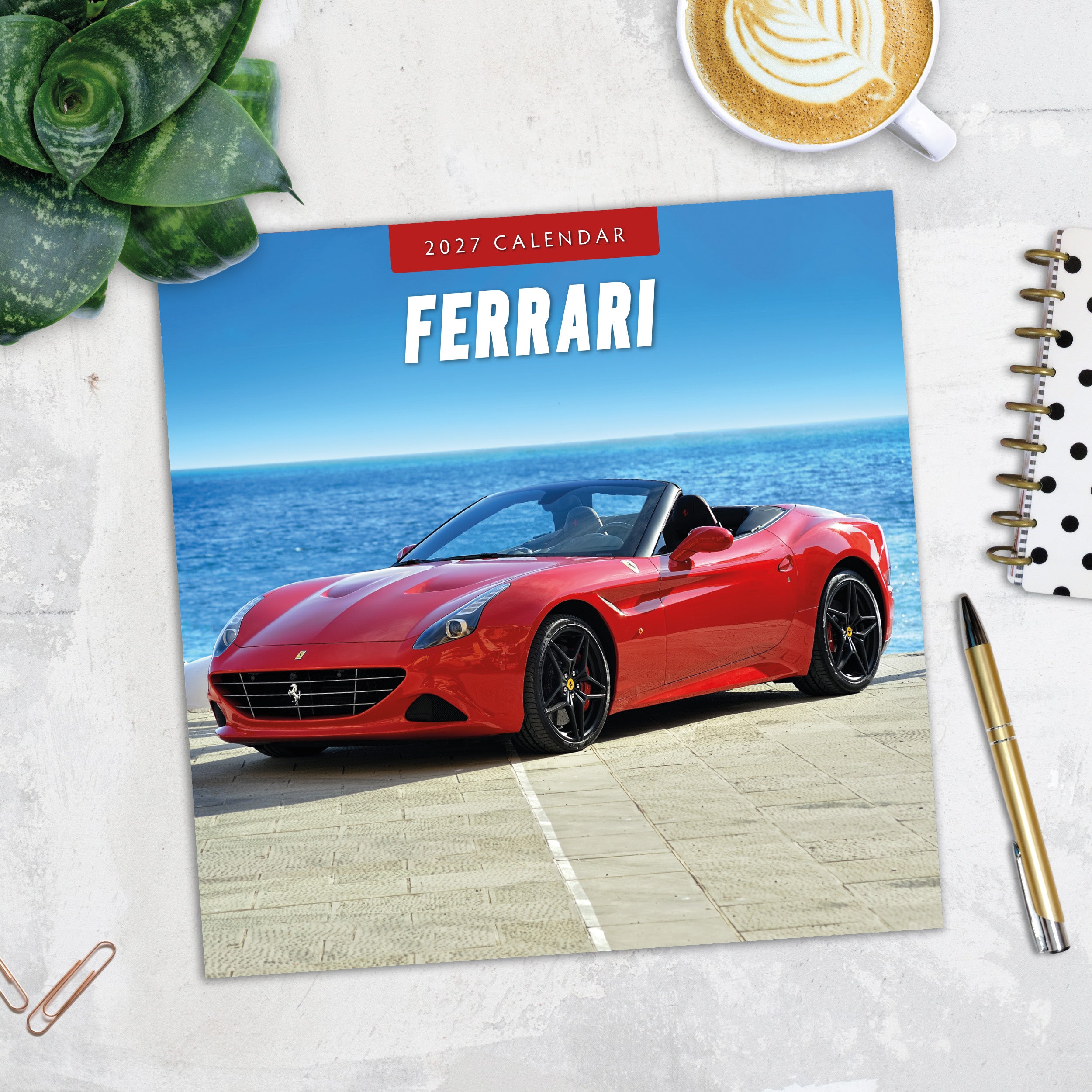 2027 Ferrari - Square Wall Calendar