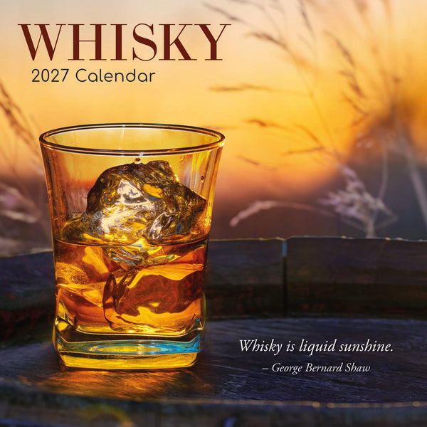 2027 Whisky - Square Wall Calendar