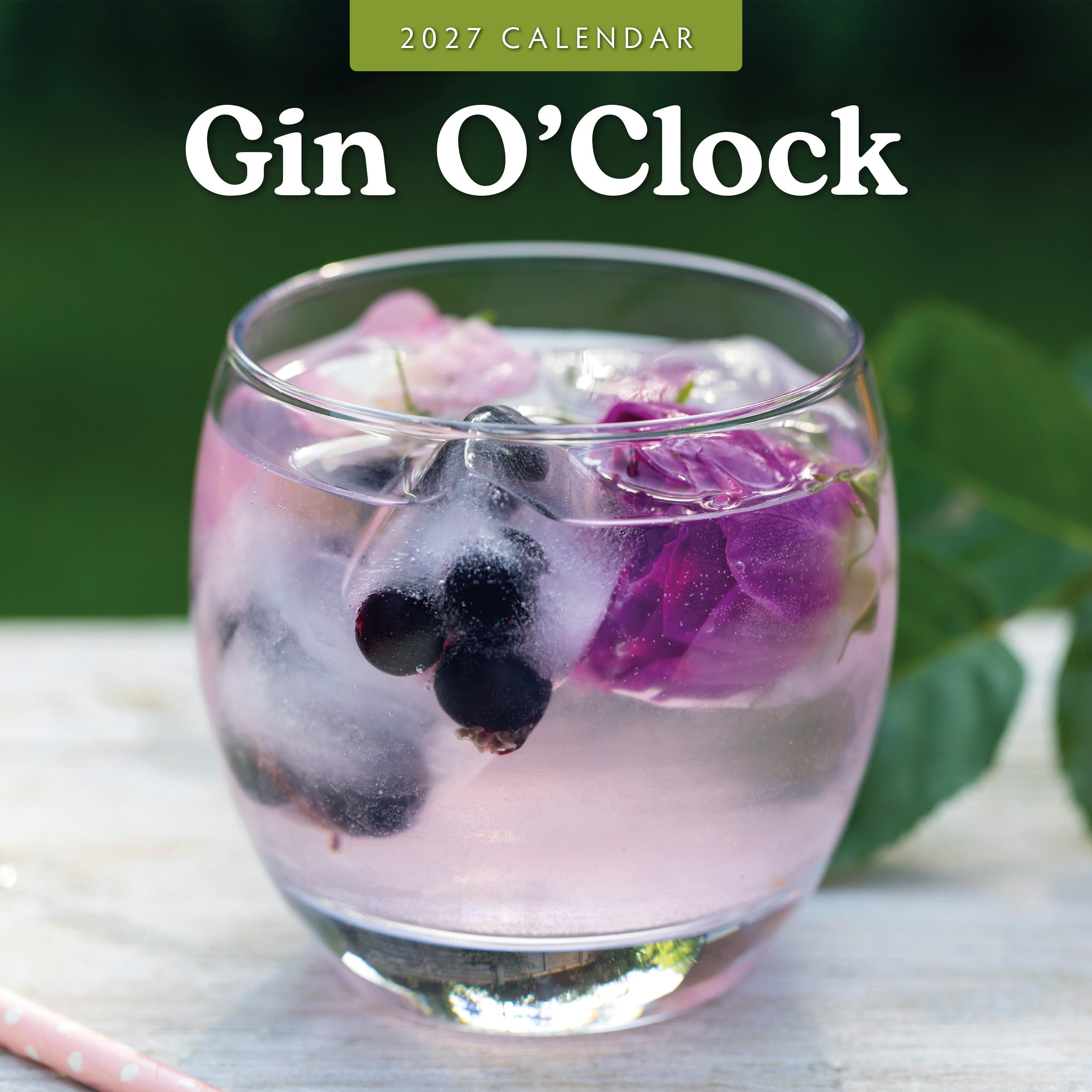 2027 Gin O'clock - Square Wall Calendar