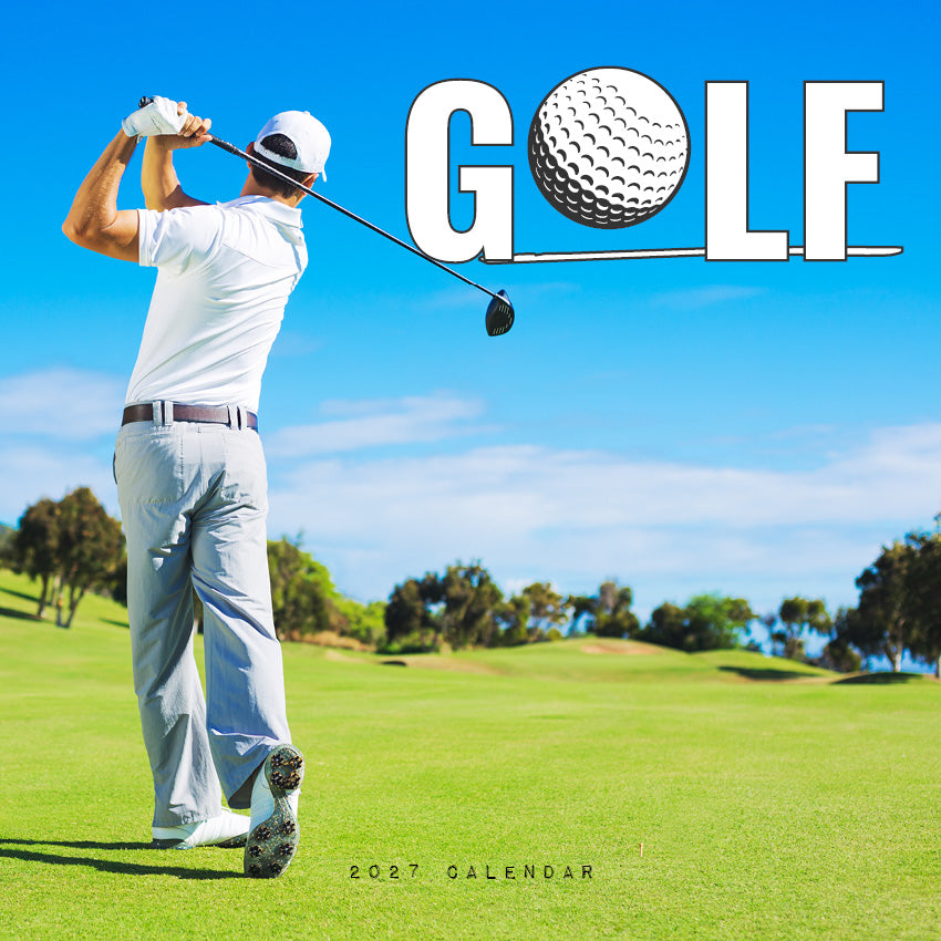 2027 Golf - Square Wall Calendar