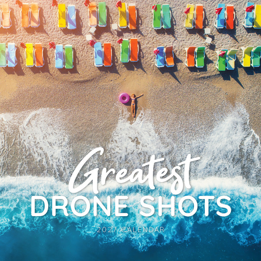 2027 Greatest Drone Shots - Square Wall Calendar