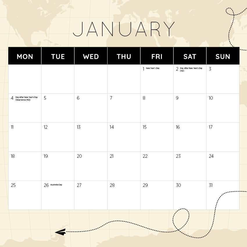 2027 Greatest Drone Shots - Square Wall Calendar