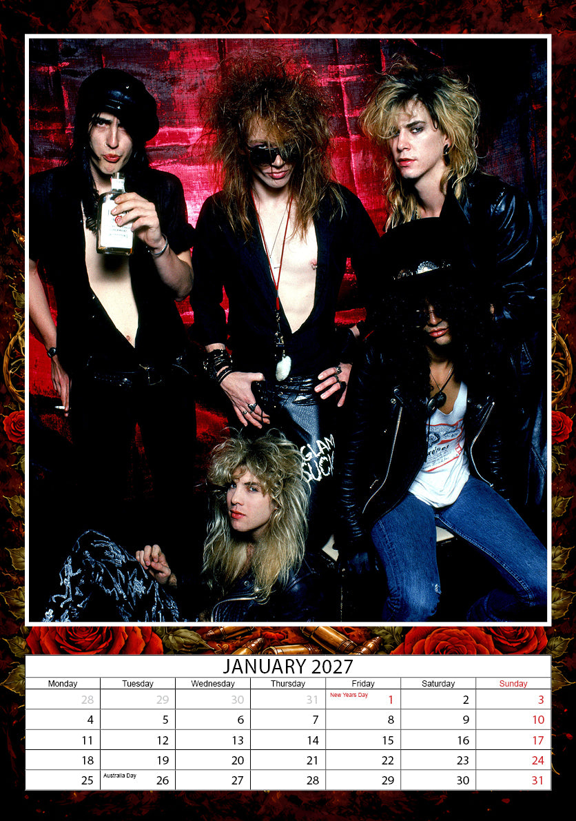 2027 Guns N' Roses - A3 Wall Calendar