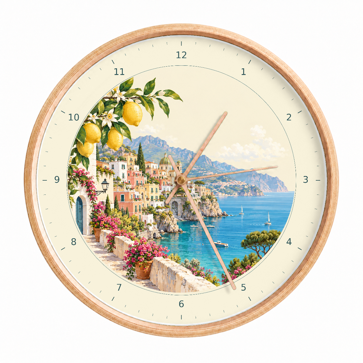 IMAGE_01_Front_-_Amalfi_Coast_Wall_Clock_30cm_Wooden_Frame_-_WC-T124_-_649310204724.png