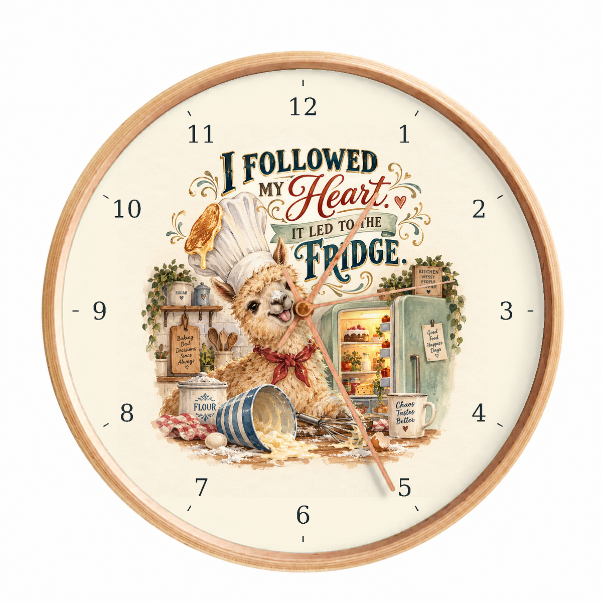 IMAGE_01_Front_-_Funny_Dog_Baker_Wall_Clock_30cm_Wooden_Frame_-_WC-H065_-_649310204137.png
