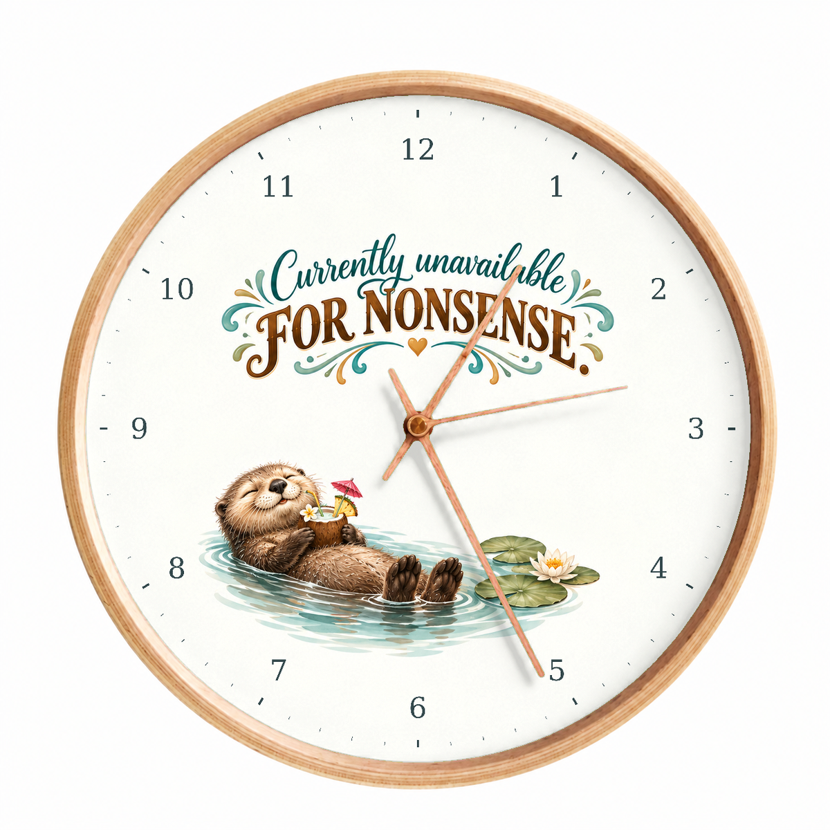 IMAGE_01_Front_-_Funny_Floating_Otter_Wall_Clock_30cm_Wooden_Frame_-_WC-H078_-_649310204267.png
