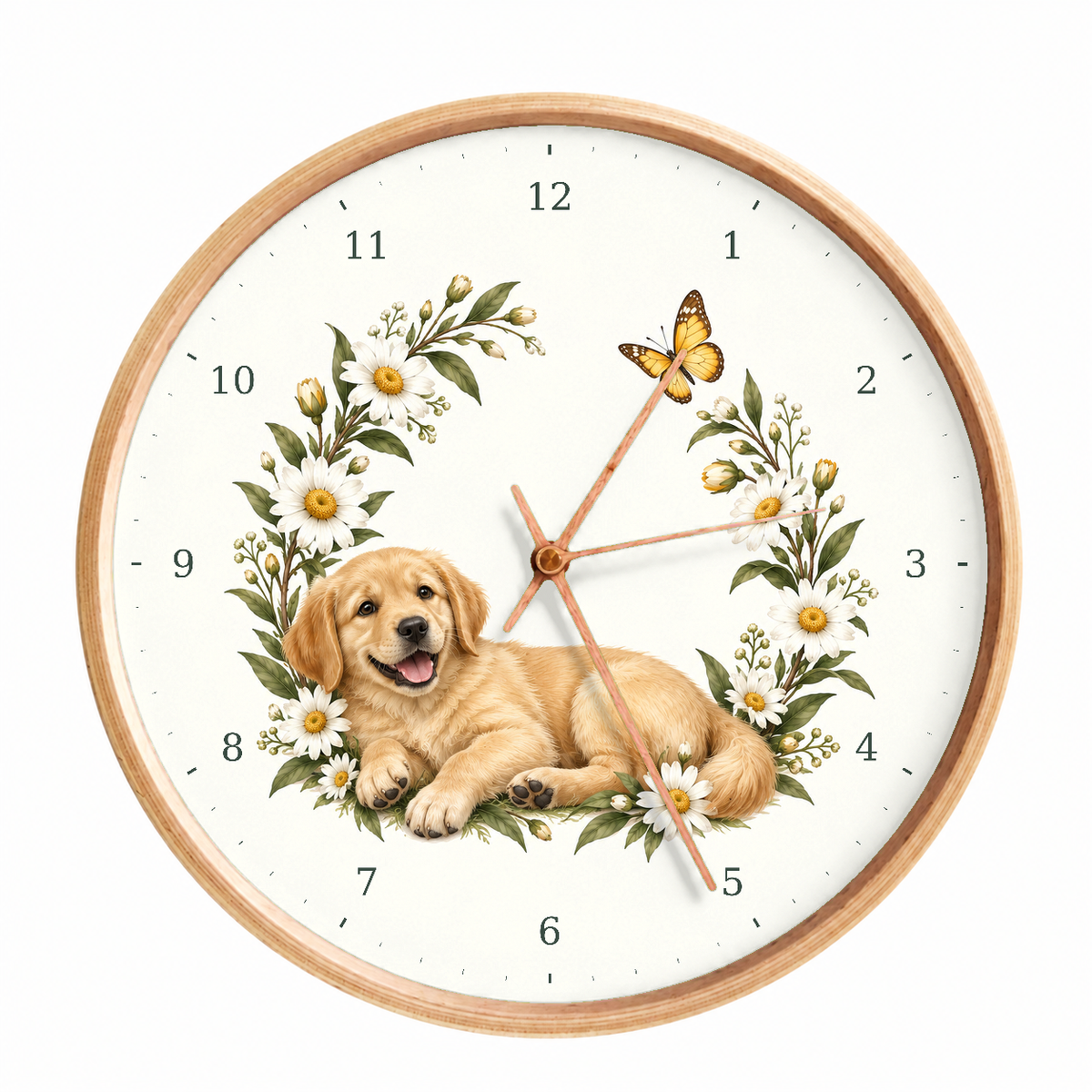 IMAGE_01_Front_-_Golden_Retriever_Wall_Clock_30cm_Wooden_Frame_-_WC-D031_-_649310203796.png