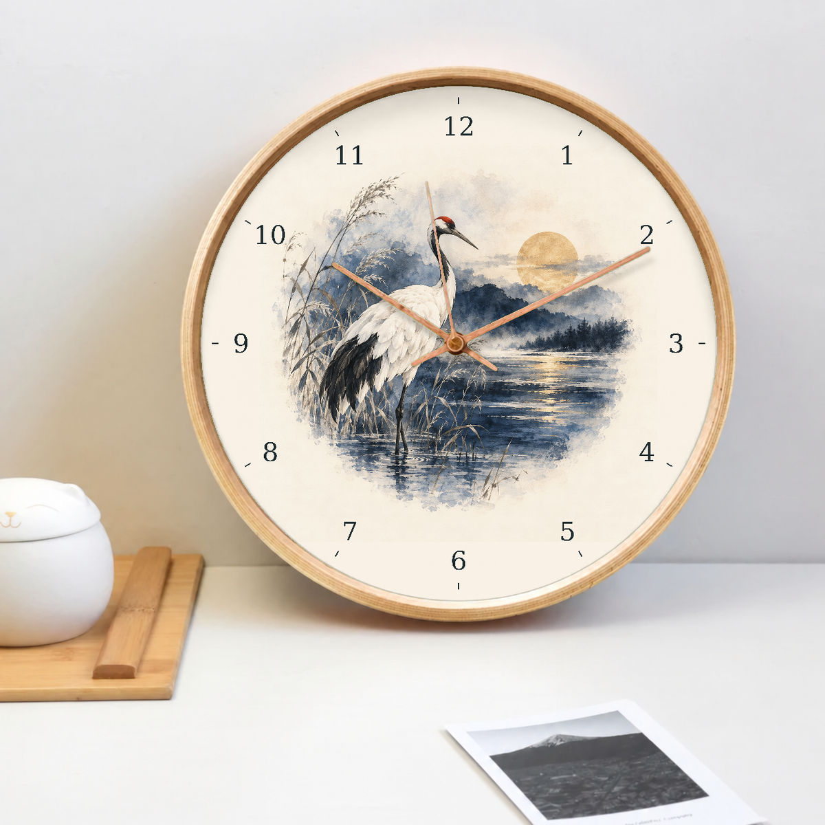 IMAGE_02_Tabletop_-_Crane_Bird_Wall_Clock_30cm_Wooden_Frame_-_WC-F011_-_649310203598.png