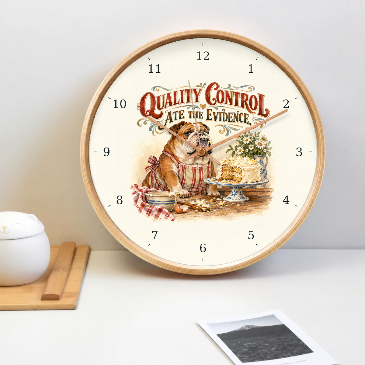 IMAGE_02_Tabletop_-_Funny_Bulldog_Cake_Wall_Clock_30cm_Wooden_Frame_-_WC-H087_-_649310204359.png