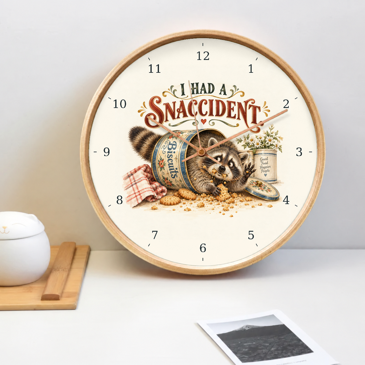 IMAGE_02_Tabletop_-_Funny_Snaccident_Raccoon_Wall_Clock_30cm_Wooden_Frame_-_WC-H057_-_649310204052.png