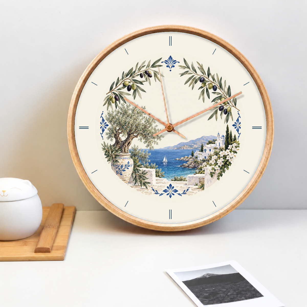 IMAGE_02_Tabletop_-_Greek_Olive_Grove_Wall_Clock_30cm_Wooden_Frame_-_WC-T127_-_649310204755.png