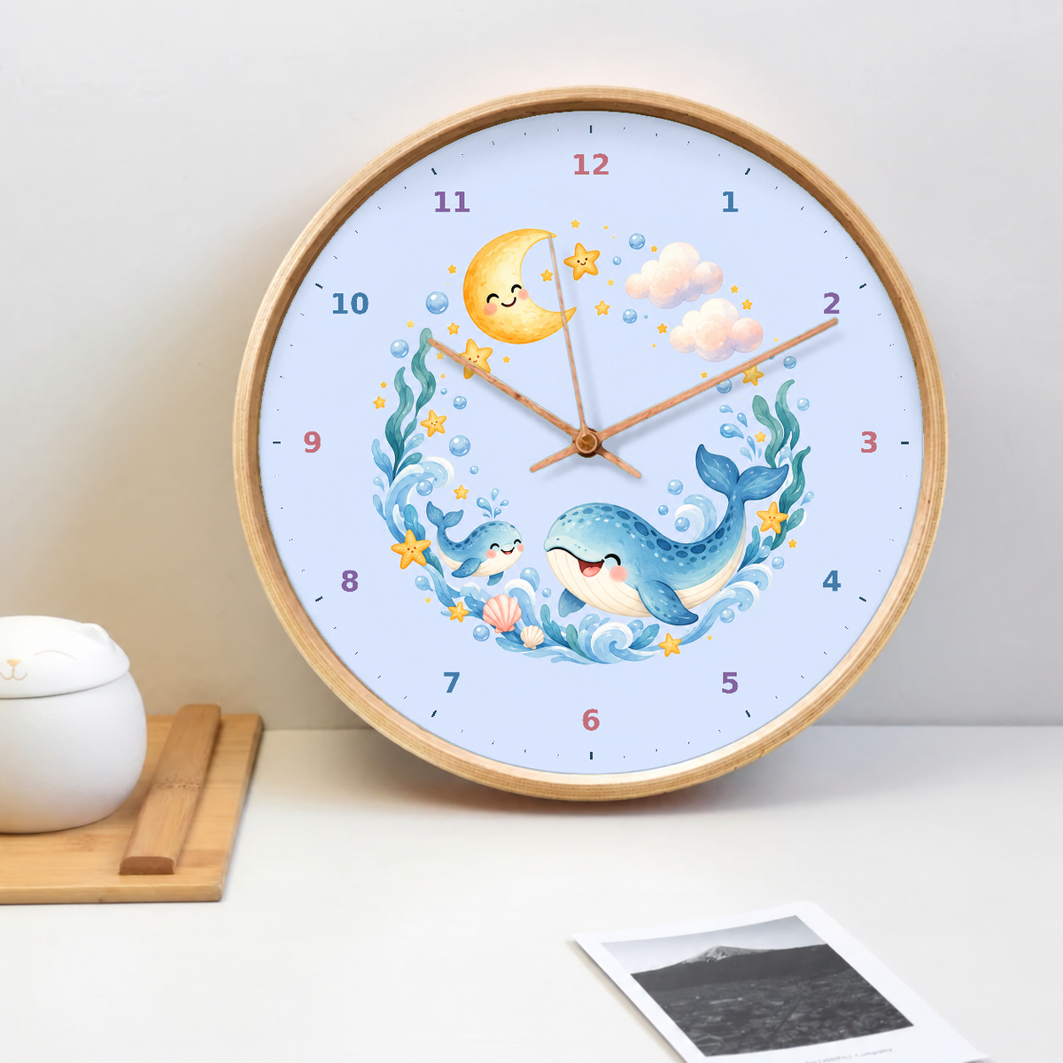 IMAGE_02_Tabletop_-_Kids_Moonlight_Whale_Wall_Clock_30cm_Wooden_Frame_-_WC-K110_-_649310204588.png