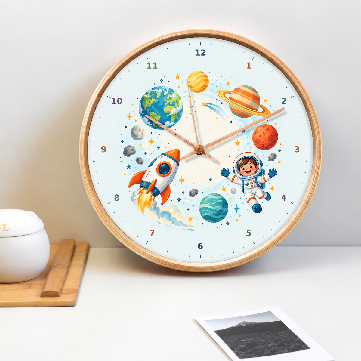 IMAGE_02_Tabletop_-_Kids_Rocket_and_Planets_Wall_Clock_30cm_Wooden_Frame_-_WC-K118_-_649310204663.png