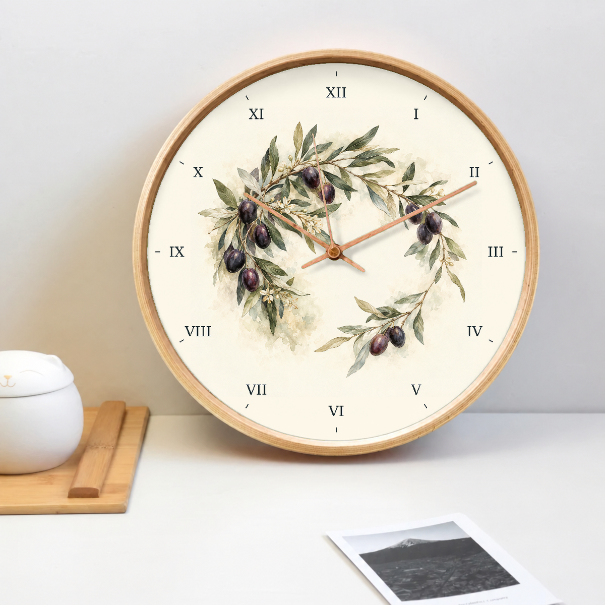 IMAGE_02_Tabletop_-_Olive_Wreath_Wall_Clock_30cm_Wooden_Frame_-_WC-F012_-_649310203604.png