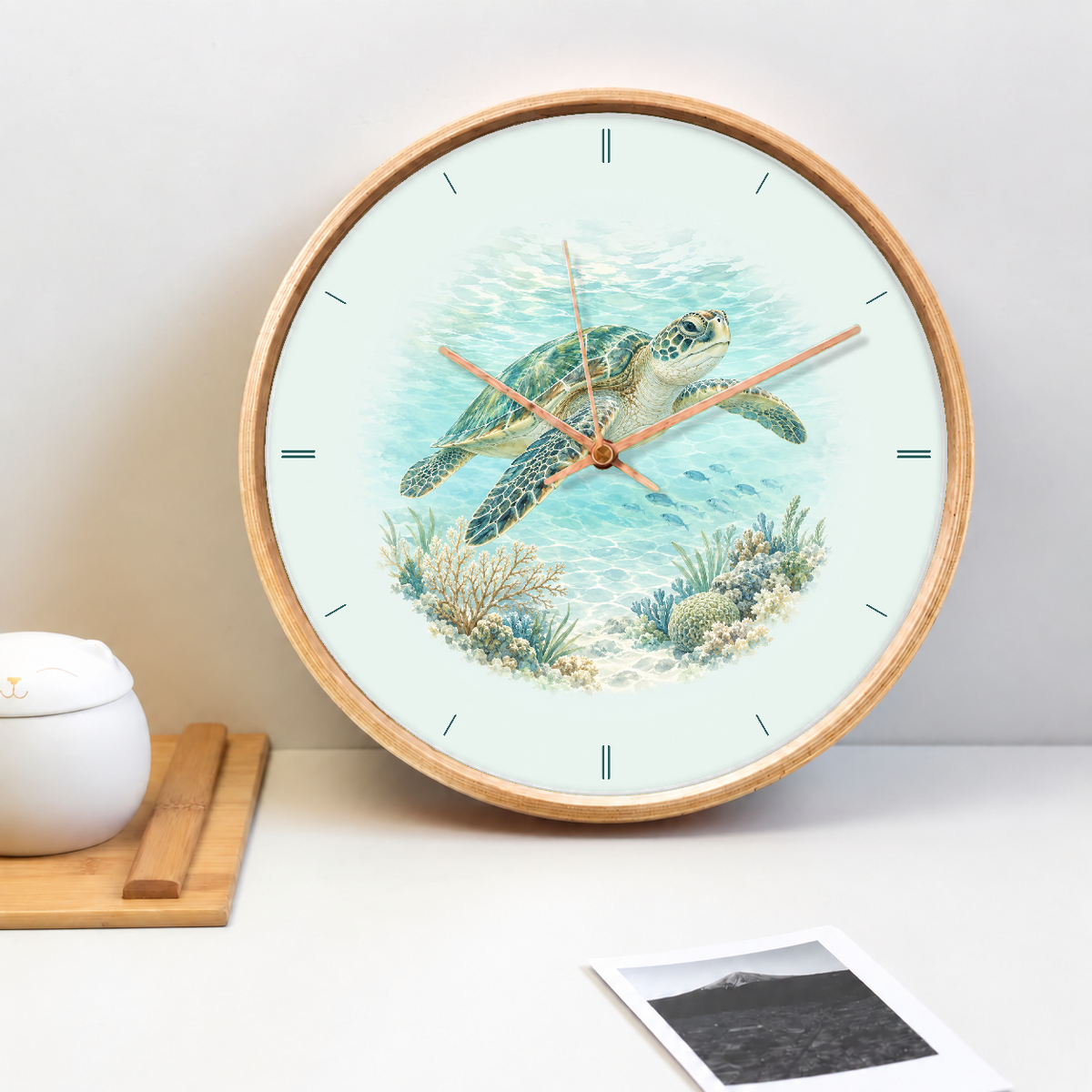 IMAGE_02_Tabletop_-_Sea_Turtle_Wall_Clock_30cm_Wooden_Frame_-_WC-A004_-_649310203529.png