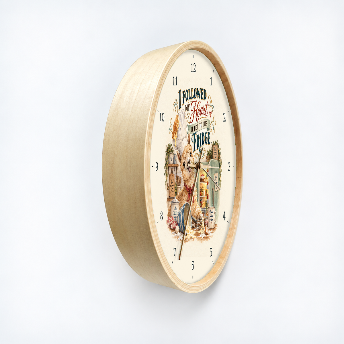 IMAGE_03_Angled_-_Funny_Dog_Baker_Wall_Clock_30cm_Wooden_Frame_-_WC-H065_-_649310204137.png