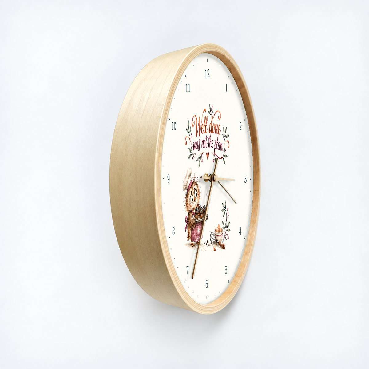 IMAGE_03_Angled_-_Funny_Owl_Baker_Wall_Clock_30cm_Wooden_Frame_-_WC-H083_-_649310204311.png