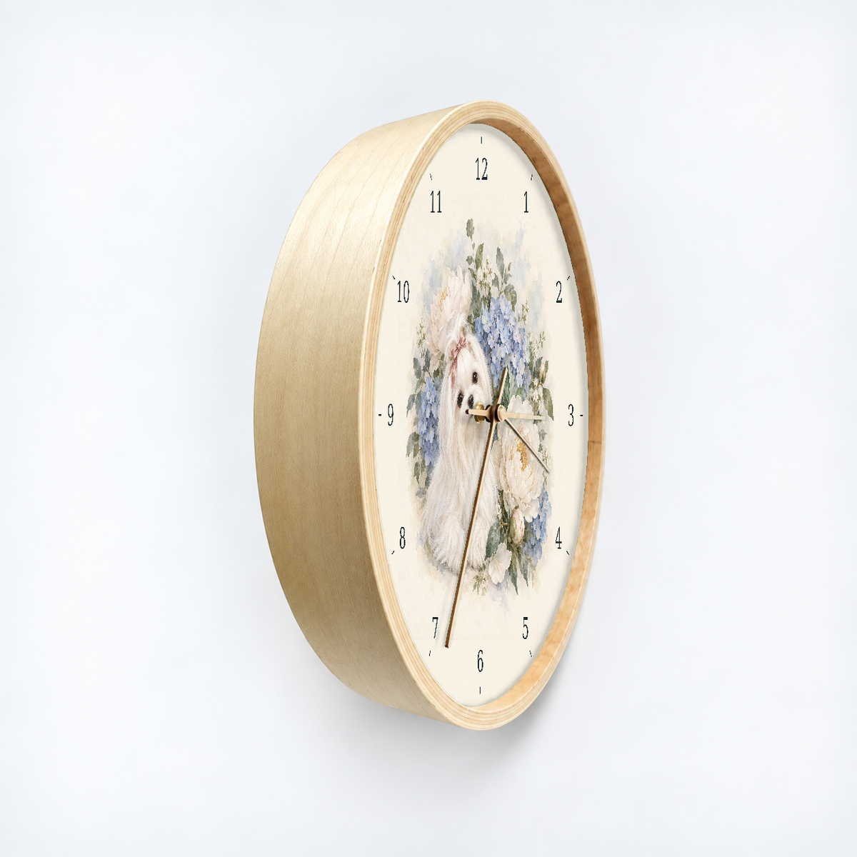 IMAGE_03_Angled_-_Maltese_Flower_Garden_Wall_Clock_30cm_Wooden_Frame_-_WC-D050_-_649310203987.png
