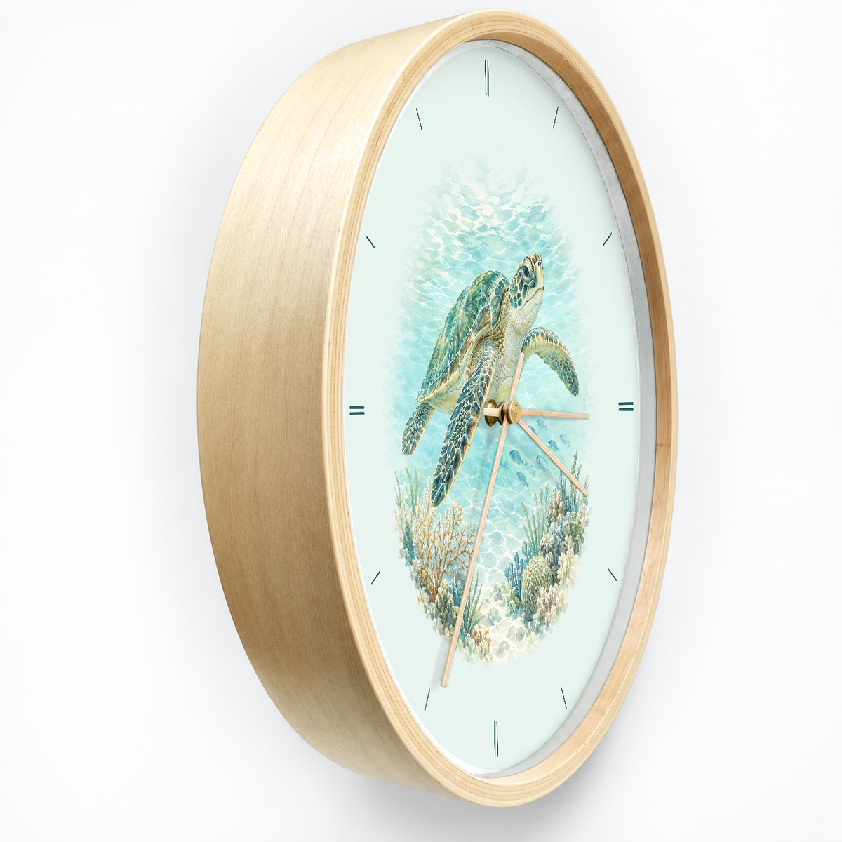 IMAGE_03_Angled_-_Sea_Turtle_Wall_Clock_30cm_Wooden_Frame_-_WC-A004_-_649310203529.png