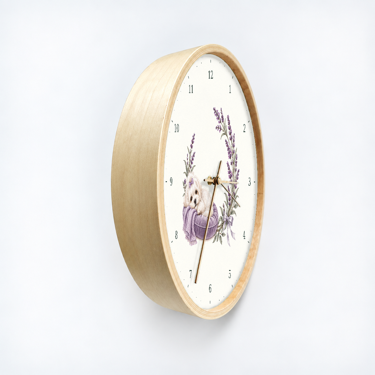IMAGE_03_Angled_-_Sleeping_Maltese_Wall_Clock_30cm_Wooden_Frame_-_WC-D049_-_649310203970.png