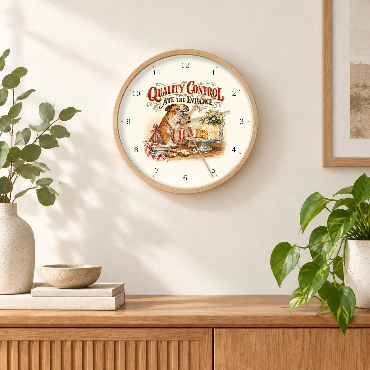 IMAGE_04_Wall_-_Funny_Bulldog_Cake_Wall_Clock_30cm_Wooden_Frame_-_WC-H087_-_649310204359.png