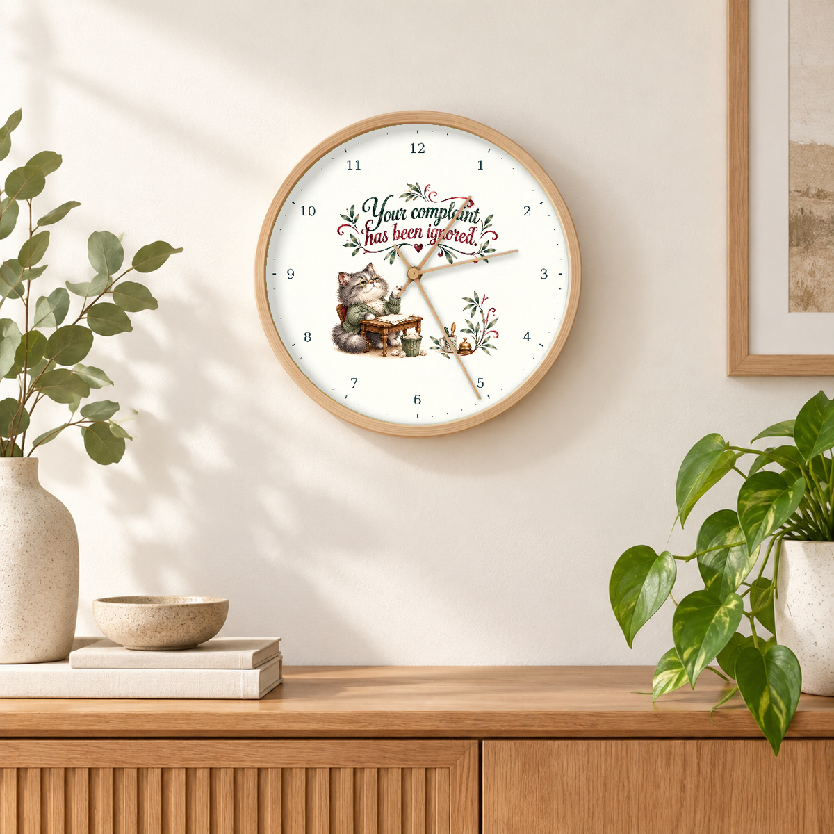 IMAGE_04_Wall_-_Funny_Customer_Service_Cat_Wall_Clock_30cm_Wooden_Frame_-_WC-H066_-_649310204144.png