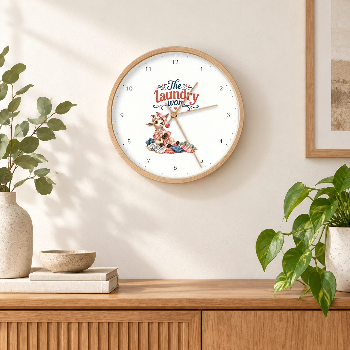 IMAGE_04_Wall_-_Funny_Laundry_Goat_Wall_Clock_30cm_Wooden_Frame_-_WC-H072_-_649310204205.png