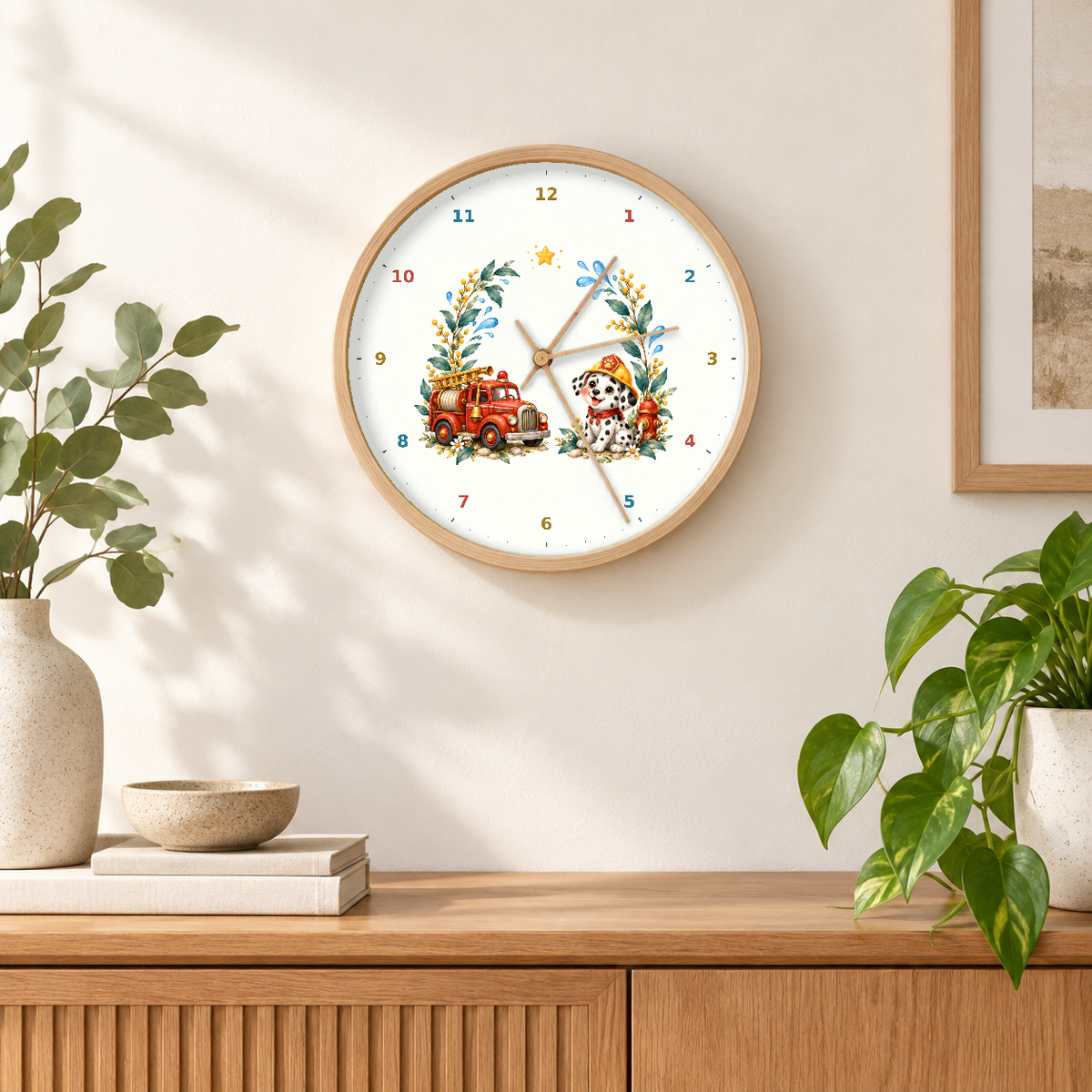 IMAGE_04_Wall_-_Kids_Fire_Engine_Wall_Clock_30cm_Wooden_Frame_-_WC-K098_-_649310204465.png