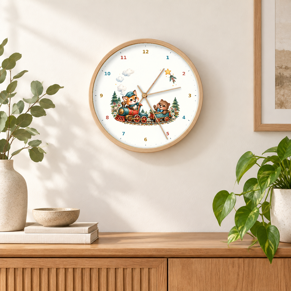 IMAGE_04_Wall_-_Kids_Woodland_Train_Wall_Clock_30cm_Wooden_Frame_-_WC-K107_-_649310204557.png