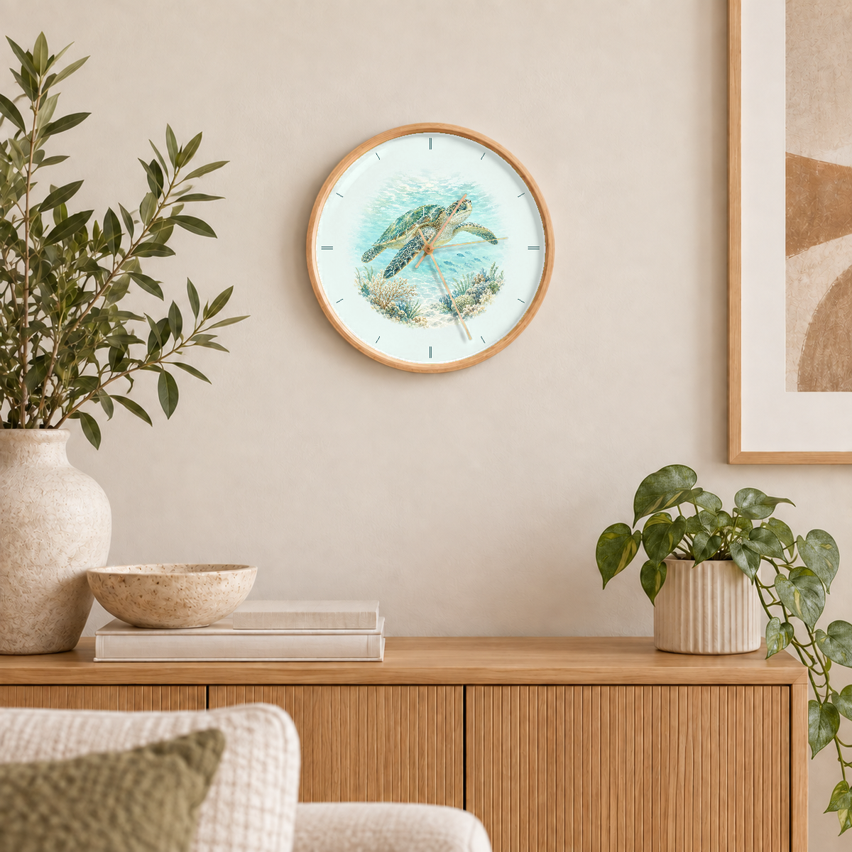 IMAGE_04_Wall_-_Sea_Turtle_Wall_Clock_30cm_Wooden_Frame_-_WC-A004_-_649310203529.png