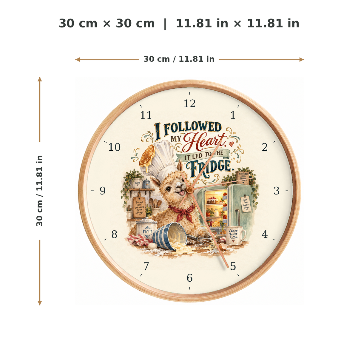 IMAGE_05_Measurements_-_Funny_Dog_Baker_Wall_Clock_30cm_Wooden_Frame_-_WC-H065_-_649310204137.png